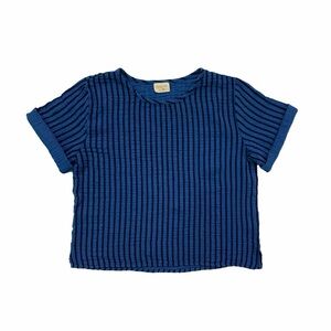 Curator SF | Hanna Tee in Royal/Black stripe